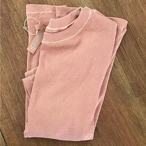 SKIMS hard to find Sedona Cotton Rib T-shirt — large L NWT